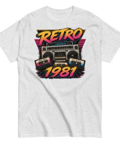 Retro 1981 Men’s T-shirt Birthday Gift