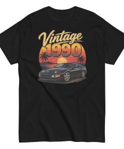 Vintage 1990 T-shirt – Car Logo – Gift for someone born in 1990