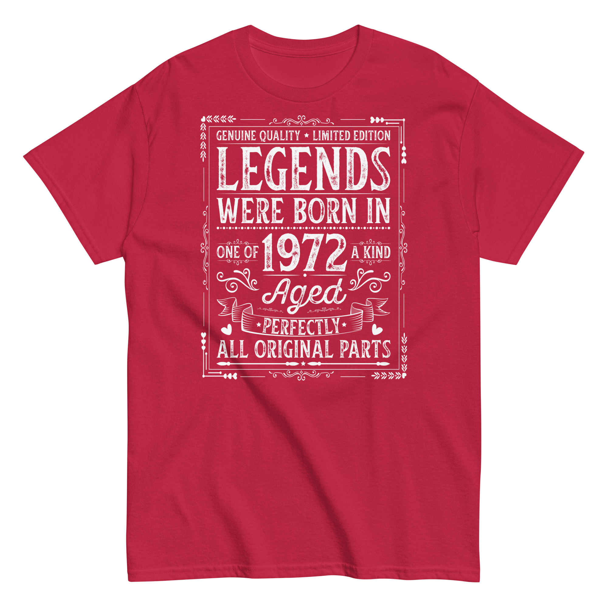 Legends Born in 1972 – All Original Parts Men’s t-shirt