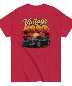 Vintage 1990 T-shirt – Car Logo – Gift for someone born in 1990