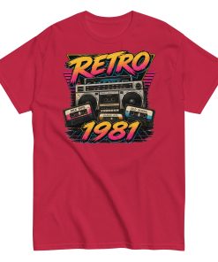 Retro 1981 Men’s T-shirt Birthday Gift
