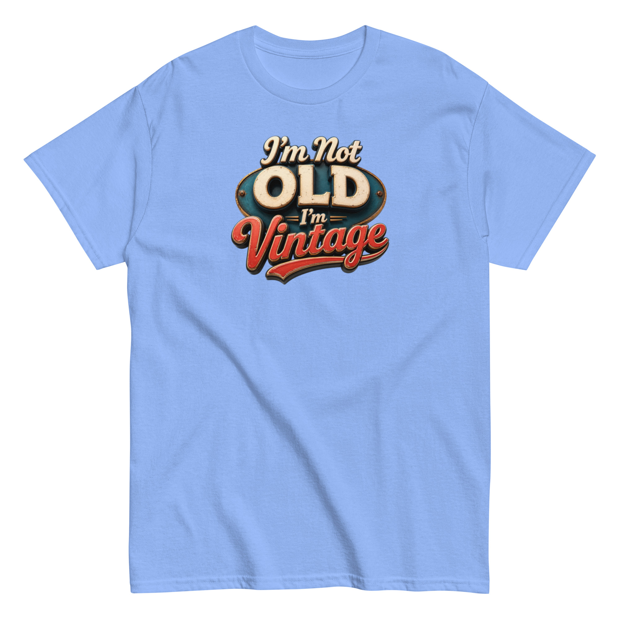 I’m Not Old, I’m Vintage T-shirt a stylish and nostalgic Men’s classic tee