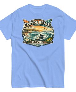 Croyde Beach Devon – Surfing Wave T-shirt Men’s classic tee