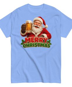 Merry Christmas – Santa Drinking a Beer – T-shirt