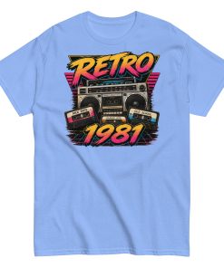 Retro 1981 Men’s T-shirt Birthday Gift
