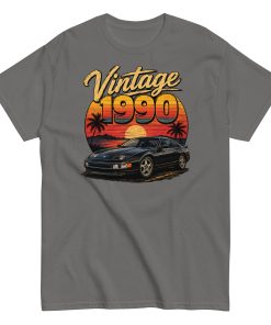 Vintage 1990 T-shirt – Car Logo – Gift for someone born in 1990
