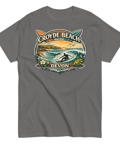 Croyde Beach Devon – Surfing Wave T-shirt Men’s classic tee