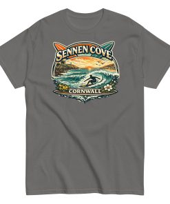 Sennen Cove T-shirt Cornwall Surf Waves Men’s classic tee