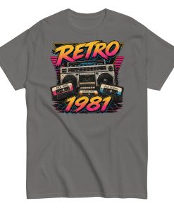 Retro 1981 Men’s T-shirt Birthday Gift