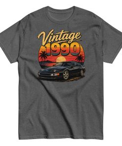 Vintage 1990 T-shirt – Car Logo – Gift for someone born in 1990