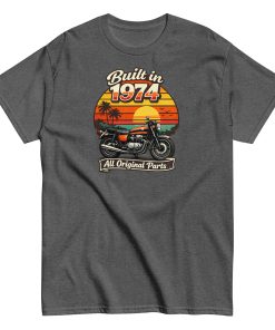 Built in 1974 Classic T-shirt retro motorbike design