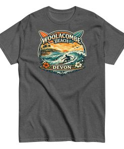 Woolacombe Beach Devon Surf Tshirt Design Men’s classic tee
