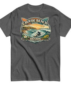 Croyde Beach Devon – Surfing Wave T-shirt Men’s classic tee