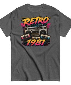 Retro 1981 Men’s T-shirt Birthday Gift