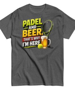 Padel & Beer T-shirt Gifts For Padel Players T-shirt
