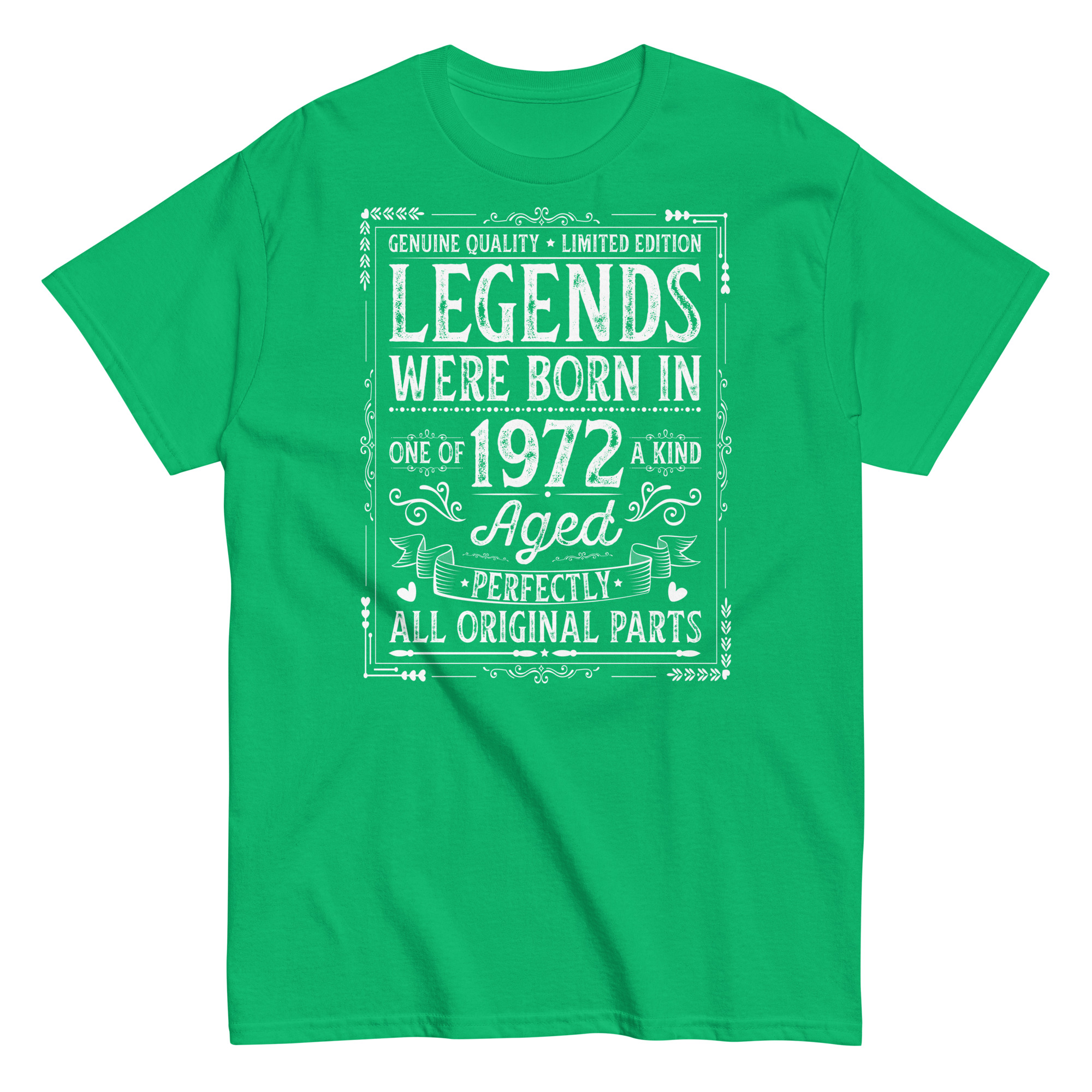Legends Born in 1972 – All Original Parts Men’s t-shirt