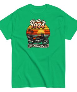 Built in 1974 Classic T-shirt retro motorbike design