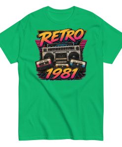 Retro 1981 Men’s T-shirt Birthday Gift
