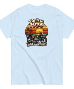 Built in 1974 Classic T-shirt retro motorbike design