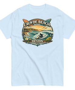 Croyde Beach Devon – Surfing Wave T-shirt Men’s classic tee