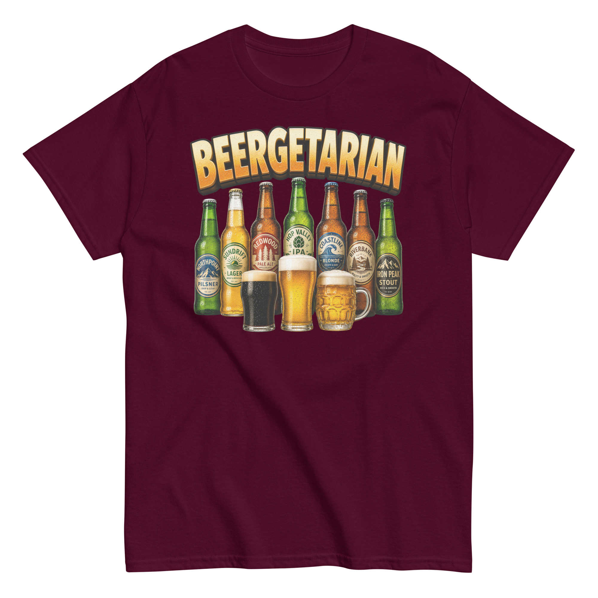 T-shirt For Beer Drinkers Beergertarian Beer Tshirts