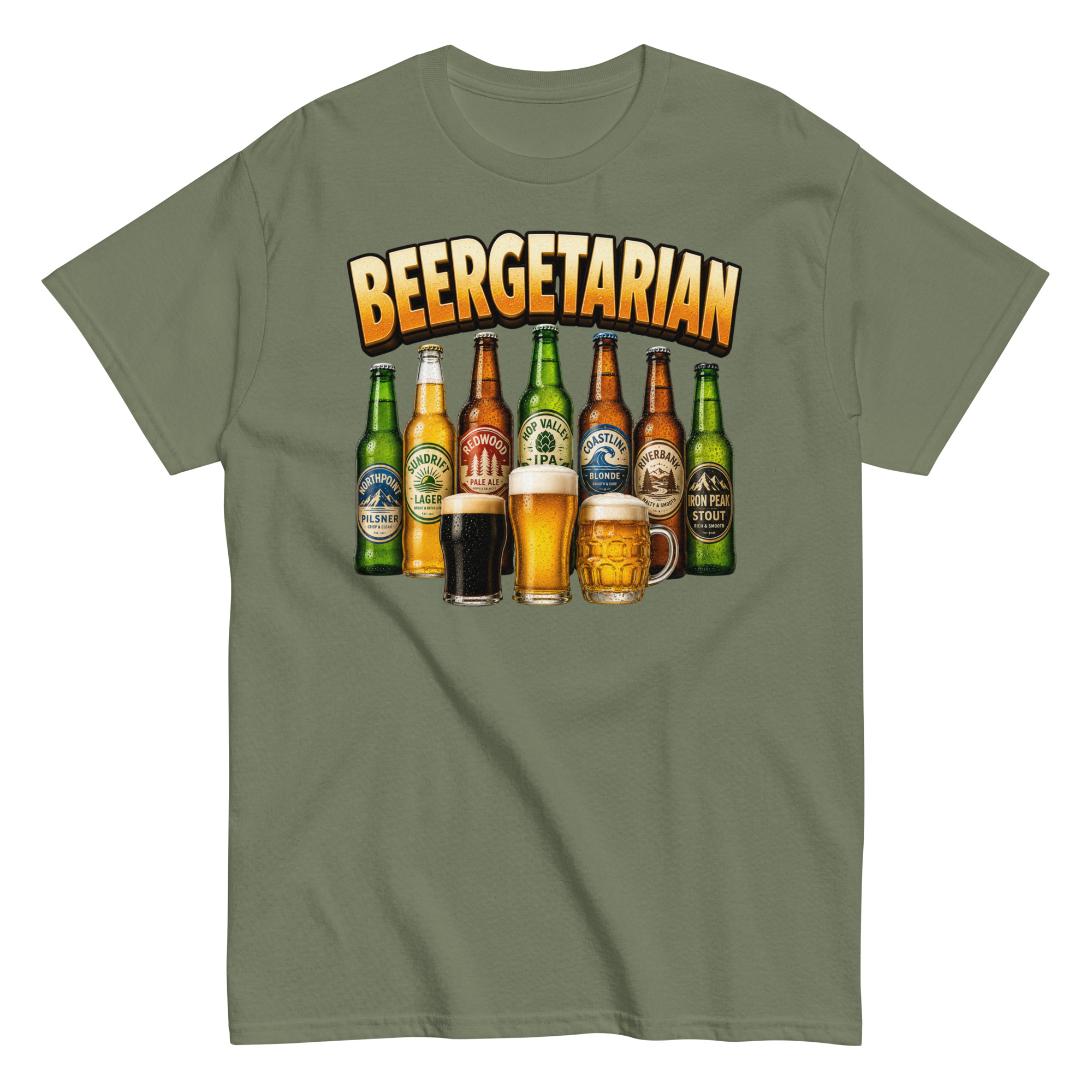 T-shirt For Beer Drinkers Beergertarian Beer Tshirts