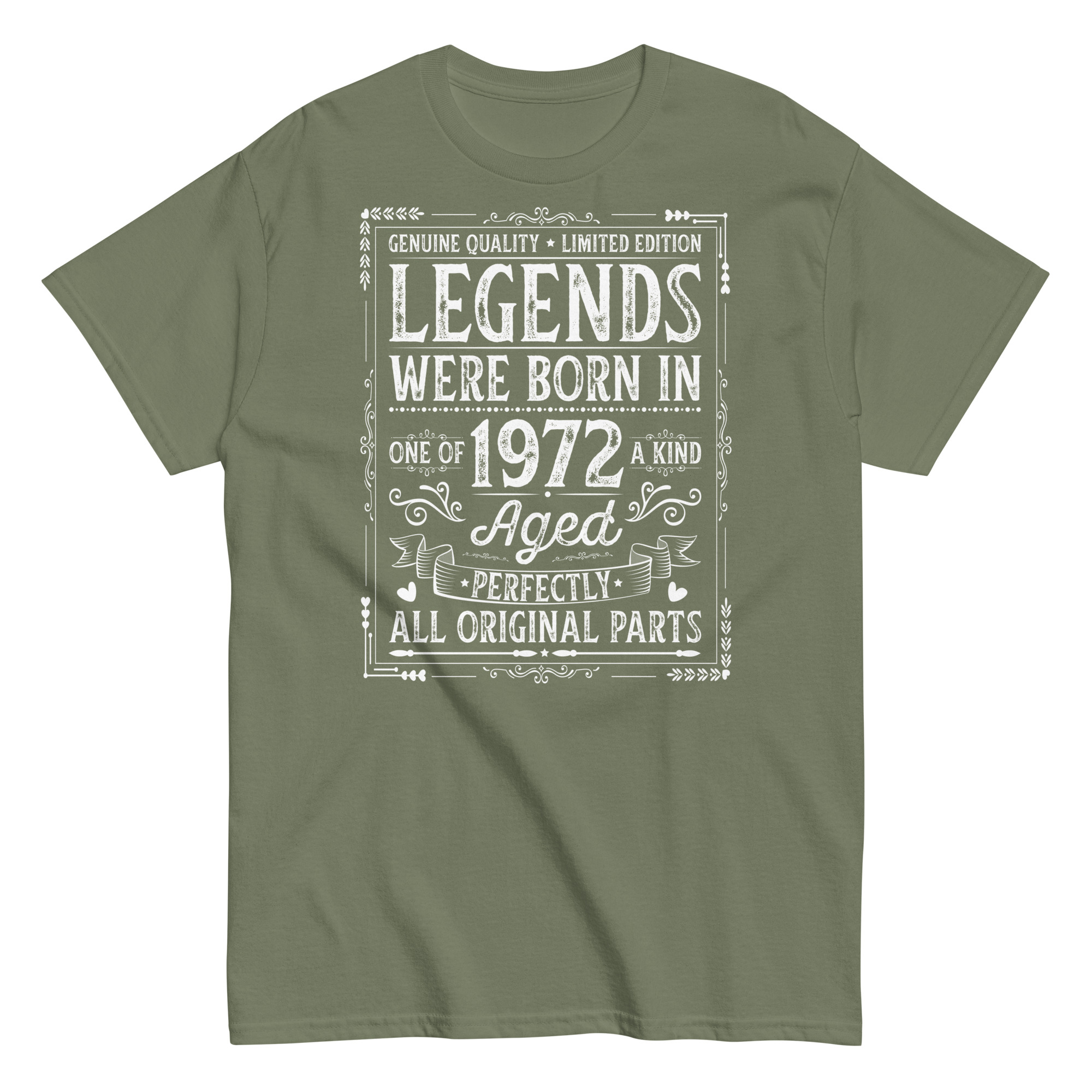 Legends Born in 1972 – All Original Parts Men’s t-shirt
