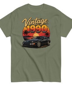 Vintage 1990 T-shirt – Car Logo – Gift for someone born in 1990