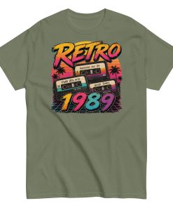 Retro 1989 Men’s T-shirt Birthday Gift