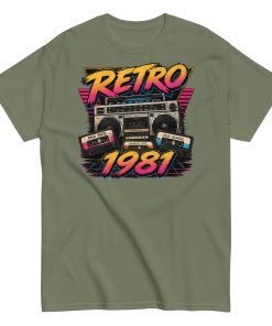 Retro 1981 Men’s T-shirt Birthday Gift