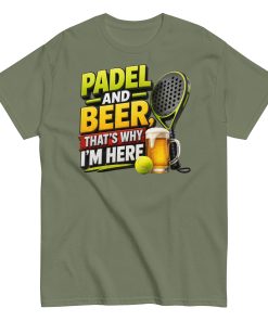 Padel & Beer T-shirt Gifts For Padel Players T-shirt
