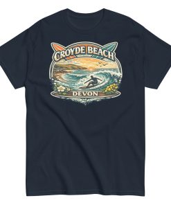 Croyde Beach Devon – Surfing Wave T-shirt Men’s classic tee