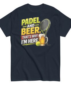 Padel & Beer T-shirt Gifts For Padel Players T-shirt