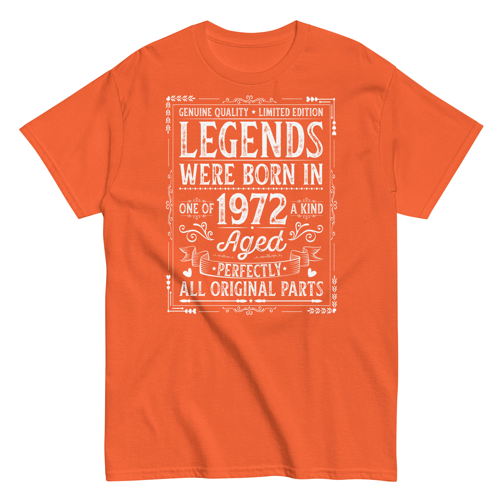 Legends Born in 1972 – All Original Parts Men’s t-shirt