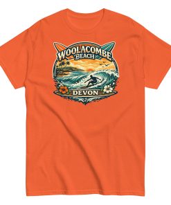 Woolacombe Beach Devon Surf Tshirt Design Men’s classic tee