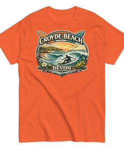 Croyde Beach Devon – Surfing Wave T-shirt Men’s classic tee