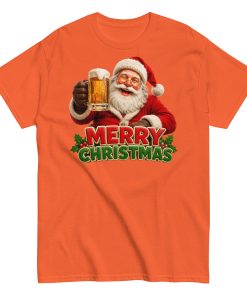 Merry Christmas – Santa Drinking a Beer – T-shirt