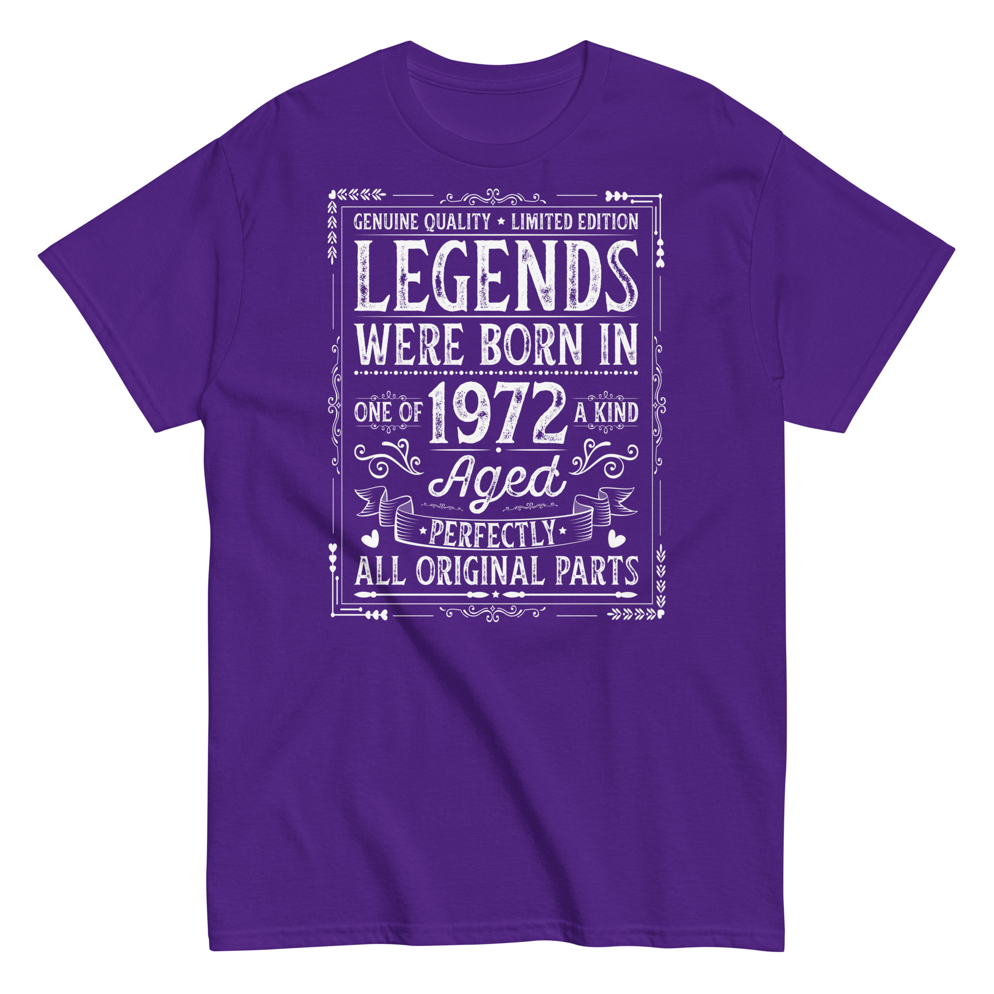 Legends Born in 1972 – All Original Parts Men’s t-shirt