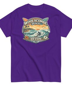 Woolacombe Beach Devon Surf Tshirt Design Men’s classic tee