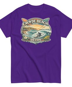 Croyde Beach Devon – Surfing Wave T-shirt Men’s classic tee