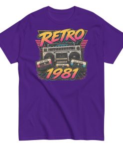 Retro 1981 Men’s T-shirt Birthday Gift