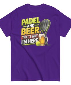 Padel & Beer T-shirt Gifts For Padel Players T-shirt