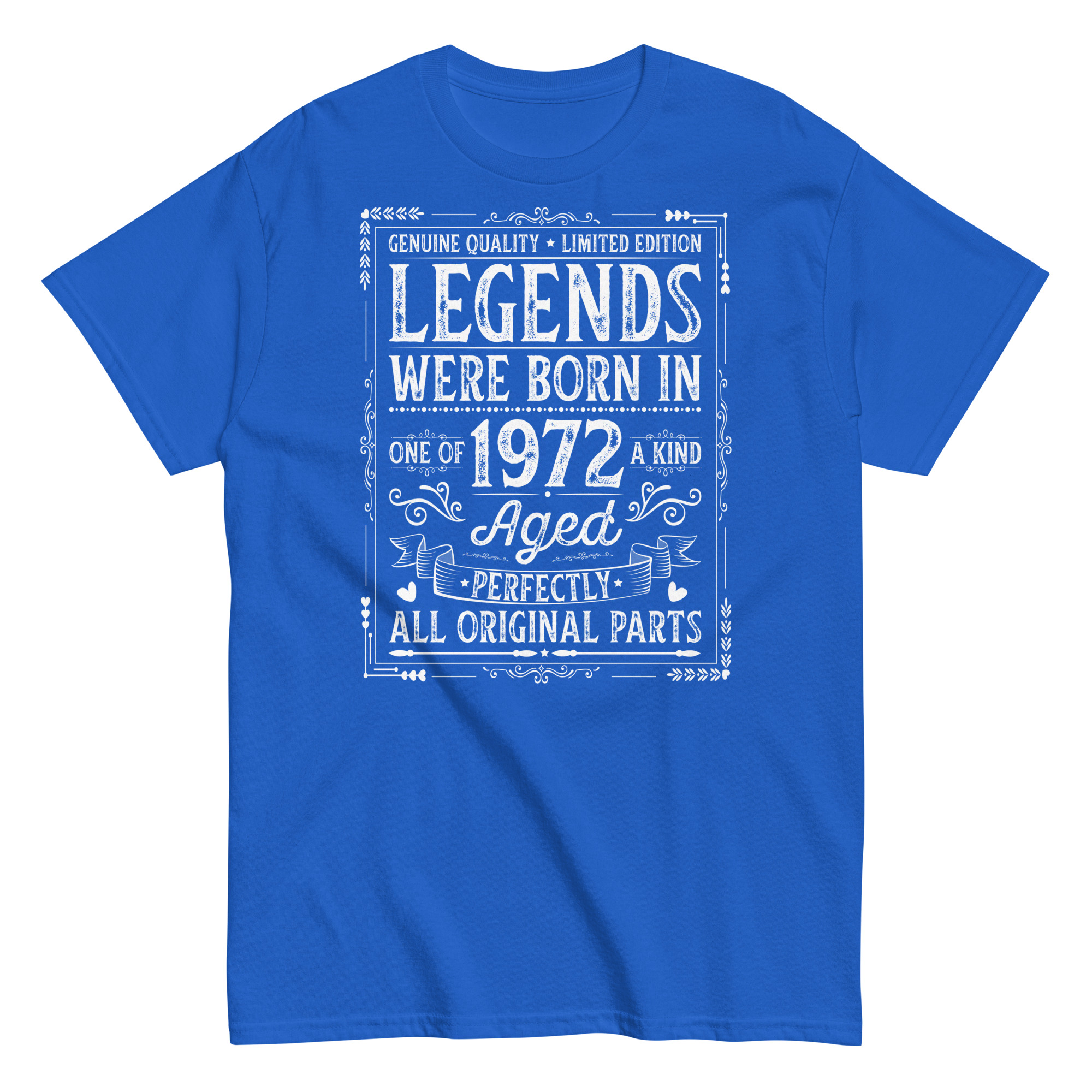 Legends Born in 1972 – All Original Parts Men’s t-shirt