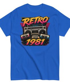 Retro 1981 Men’s T-shirt Birthday Gift