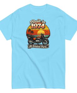 Built in 1974 Classic T-shirt retro motorbike design