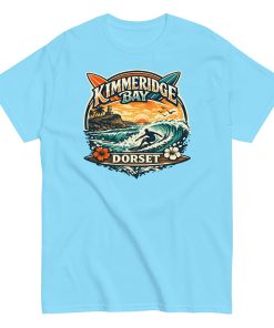 Kimmeridge Bay Dorset – Surfing Beach Design T-shirt Surfing in Dorset