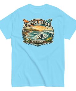 Croyde Beach Devon – Surfing Wave T-shirt Men’s classic tee