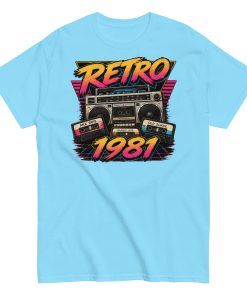 Retro 1981 Men’s T-shirt Birthday Gift