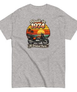 Built in 1974 Classic T-shirt retro motorbike design