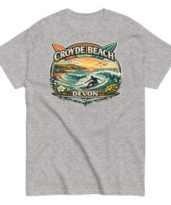 Croyde Beach Devon – Surfing Wave T-shirt Men’s classic tee